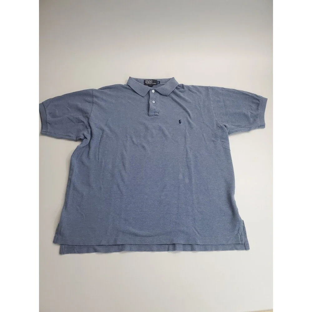 Polo By Ralph Lauren Men's Short Sleeve Polo Shirt, Blue,‎ XL